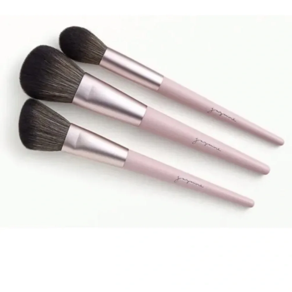 💎 JAZMINE BEAUTY 3 Piece Complexion Essentials Brush Set